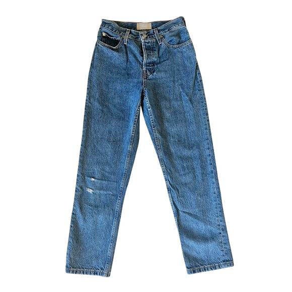 Everlane 90’s Cheeky Women's Blue Jeans size 25 ankle - Picture 2 of 10